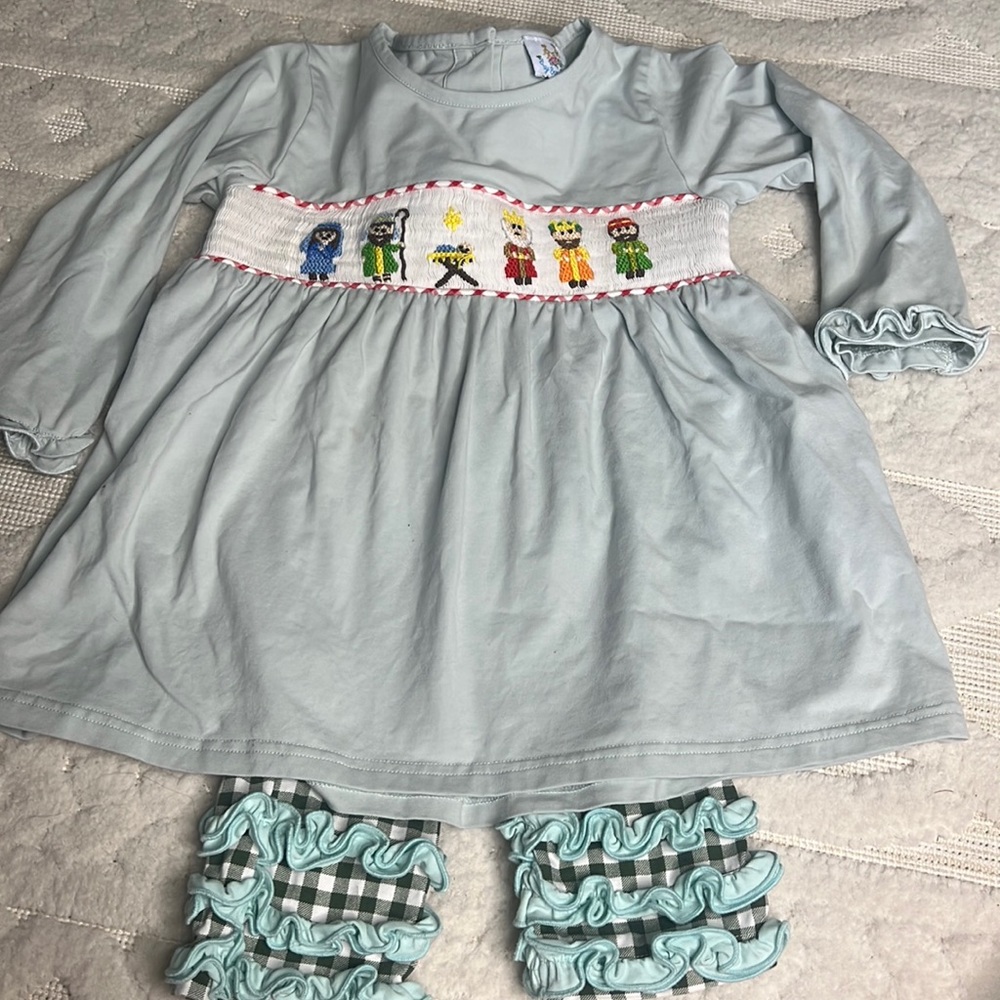 Busy Bees Smocked Christmas Set Wise Men